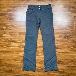 SOHO Apparel Women Gray Plaid Straight Leg Pants Size 10 Classic Preppy Academia